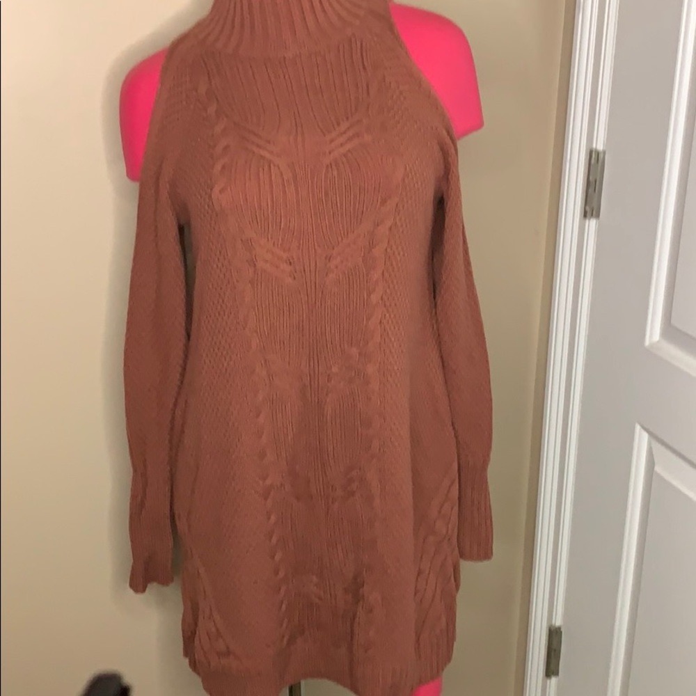 Cold Shoulder Sweater Dress